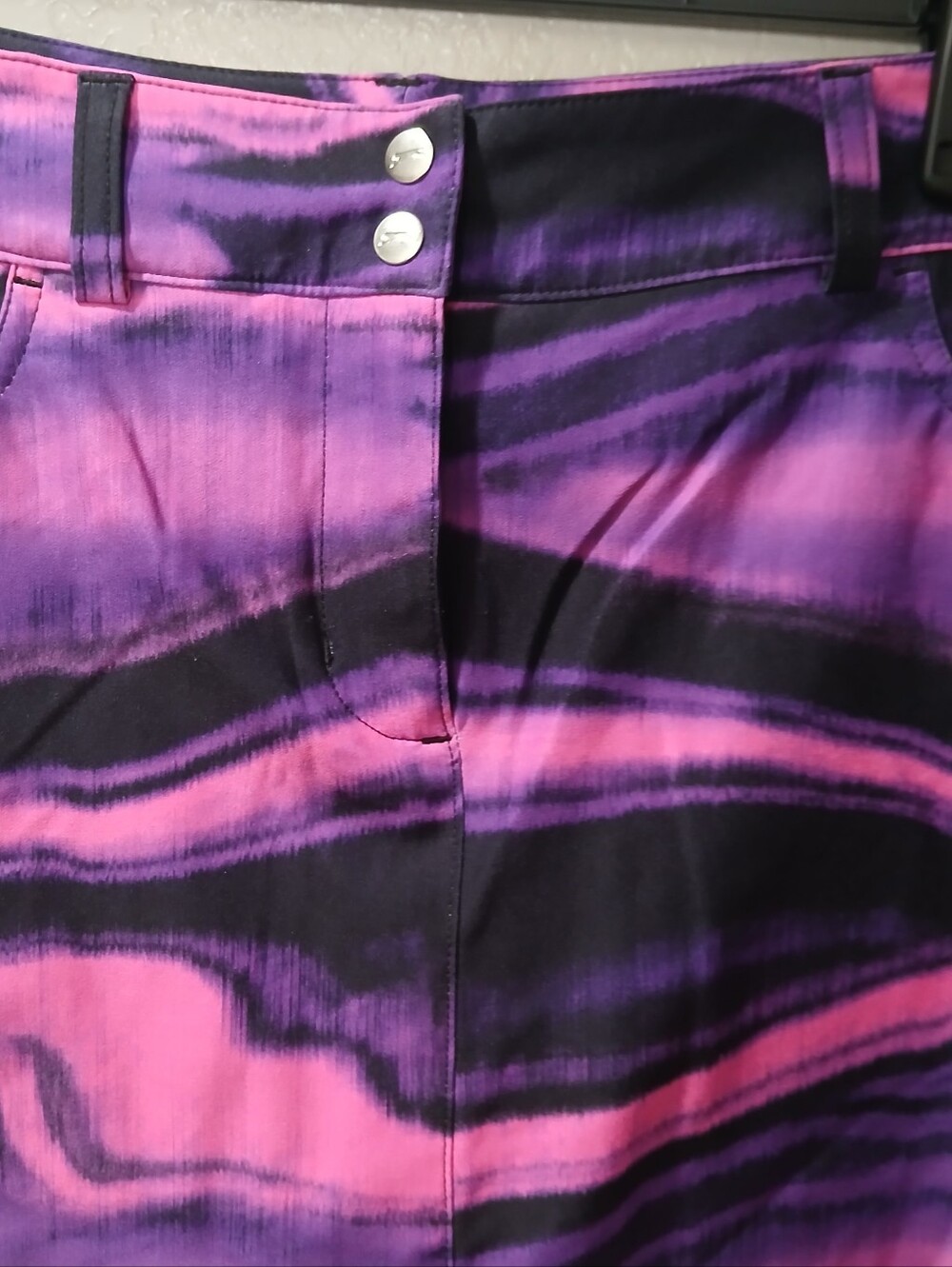 Slazenger womens golf built in shorts pocket Pink & Purple - Picture 4 of 7
